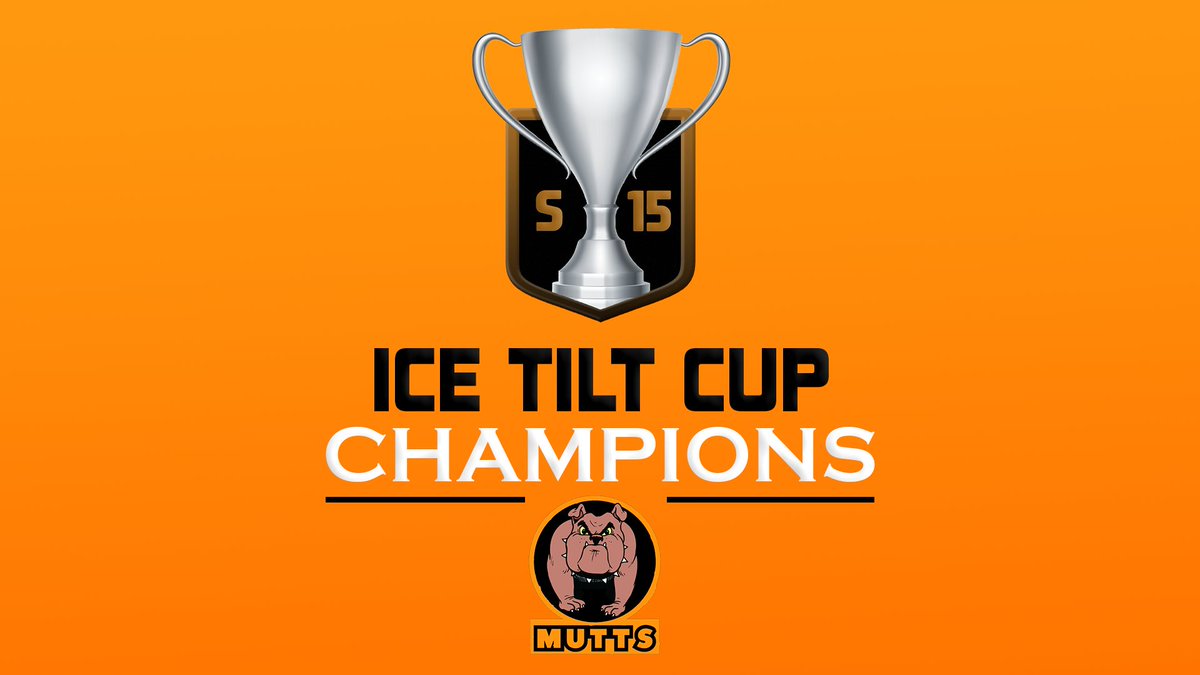 CHAMPIONS! 🏆

The Mutts have finally won their first ICE TILT CUP as they defeat the Old Timers in a clean 3-0 sweep in the Sweat Division Finals!

Congratulations Mutts! 🍾🍾