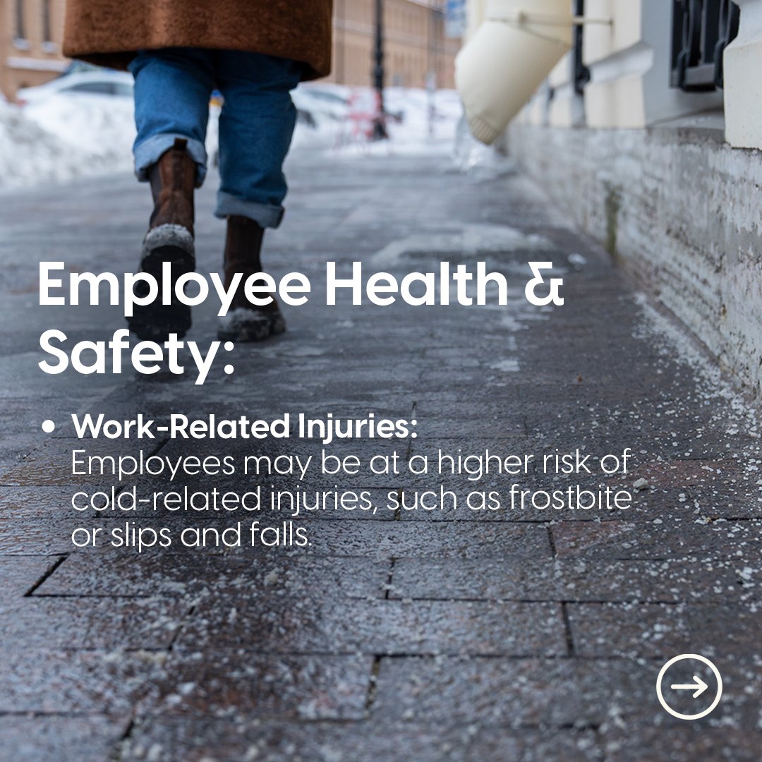 AscendantInsure's tweet image. Winter weather brings its own set of risks for businesses. ❄️⚠️ Don't let slip and falls become a liability for your company. Protect your team and your business with Workers' Comp insurance – a crucial safety net during the chilly season. #WinterRisks #WorkersCompInsurance