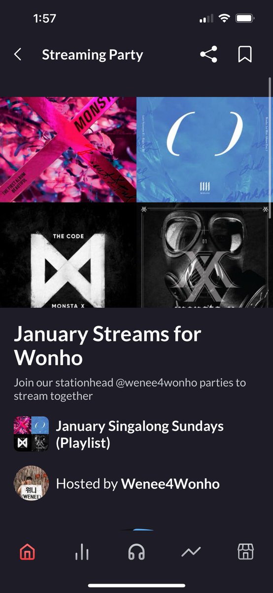 #WENEE - to go along with our #SingALongSunday playlists & Stationhead parties we set up a @renaissanceapp party! You can join here: 🔗ren.fm/qTJB2KaUjq3XSy… Or search for “January Streams for Wonho” hosted by Wenee4Wonho #WeneeFitClub #WithWonho2024 #WONHO @official__wonho