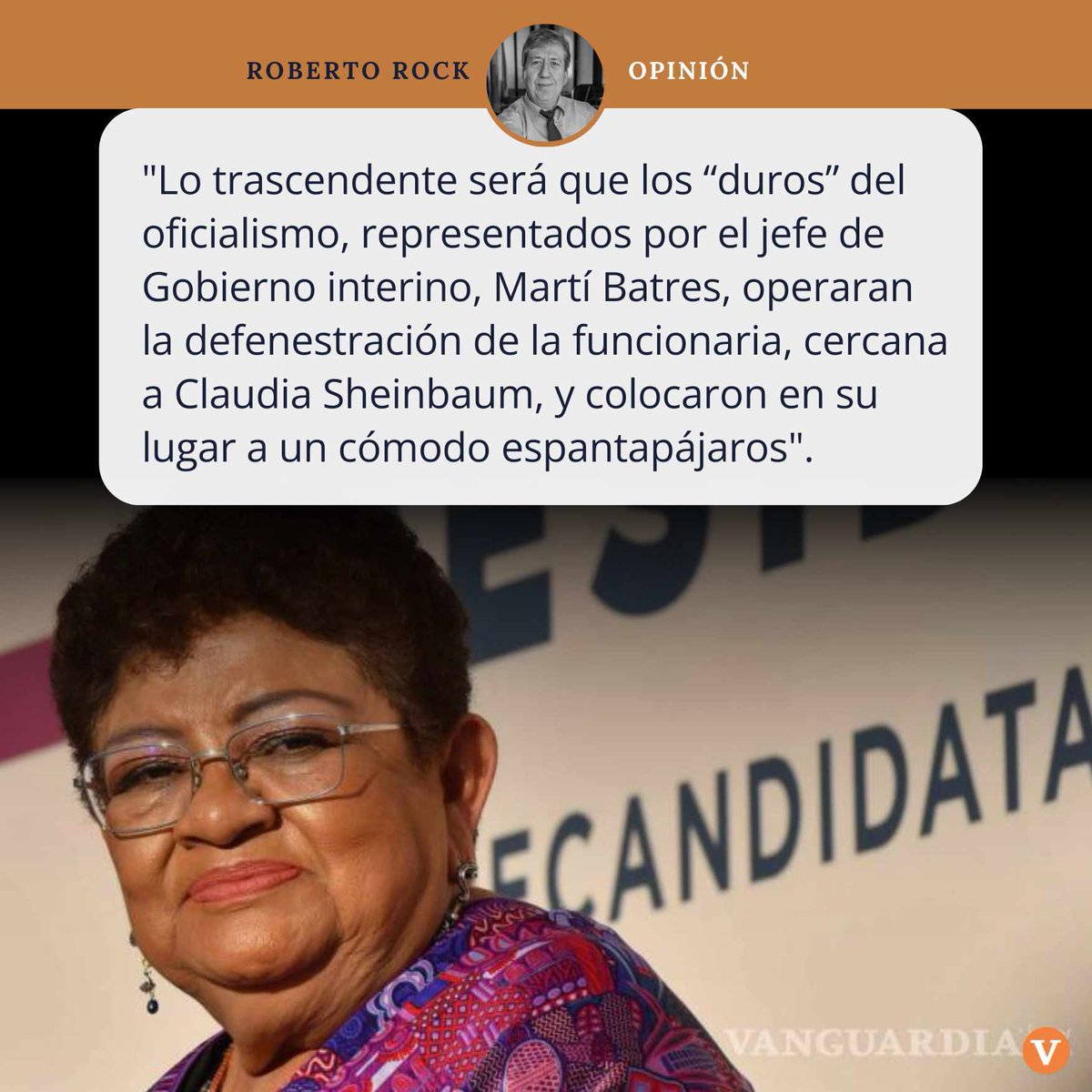 vanguardiamx's tweet photo. #Opinión #México I ¿Sabotearon a la fiscal Ernestina Godoy? #RobertoRock nos comparte su punto de vista.
👉 https://t.co/6R2pjTKtuy https://t.co/Ou0uMsnhoG