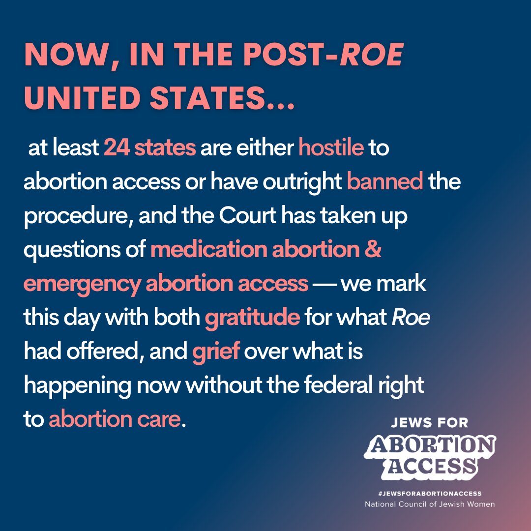 Today is the un-anniversary of Roe v. Wade. We mark this day with both gratitude for what Roe had offered, and grief over what is happening now. Stay tuned today for how you can take action for abortion access and honor Roe today 🚀