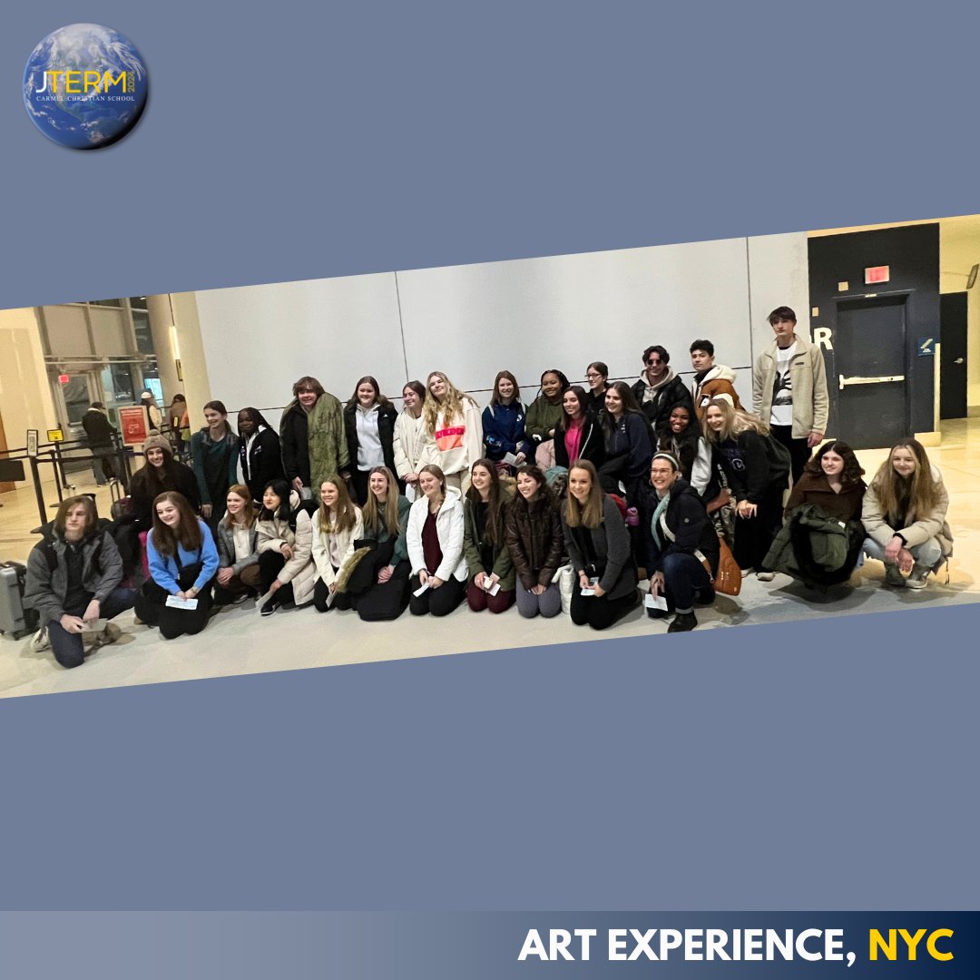 CarmelCougars's tweet photo. NYC awaits! Join us in prayer for CCS Jterm, as more than 350 students and 42 faculty and staff will disperse across Charlotte and the globe to learn about how God created them and what their passion and calling on their lives might be for the future. #jterm24 #ccshs @ccs_hs_1993 https://t.co/sY1cNLnn4X