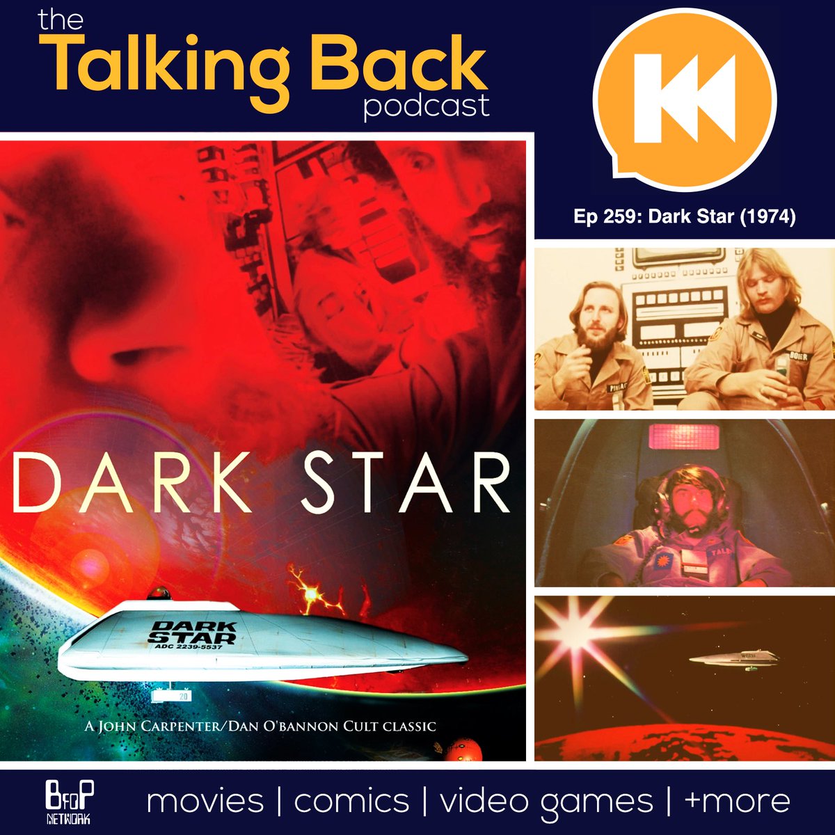 Throwing some love to John Carpenter this week!

One of the all time great directors had to start somewhere, we’re checking that somewhere out this week as we review Dark Star.

Link below…
linktr.ee/talkingback 

#darkstar #johncarpenter #movies #podcast #70s