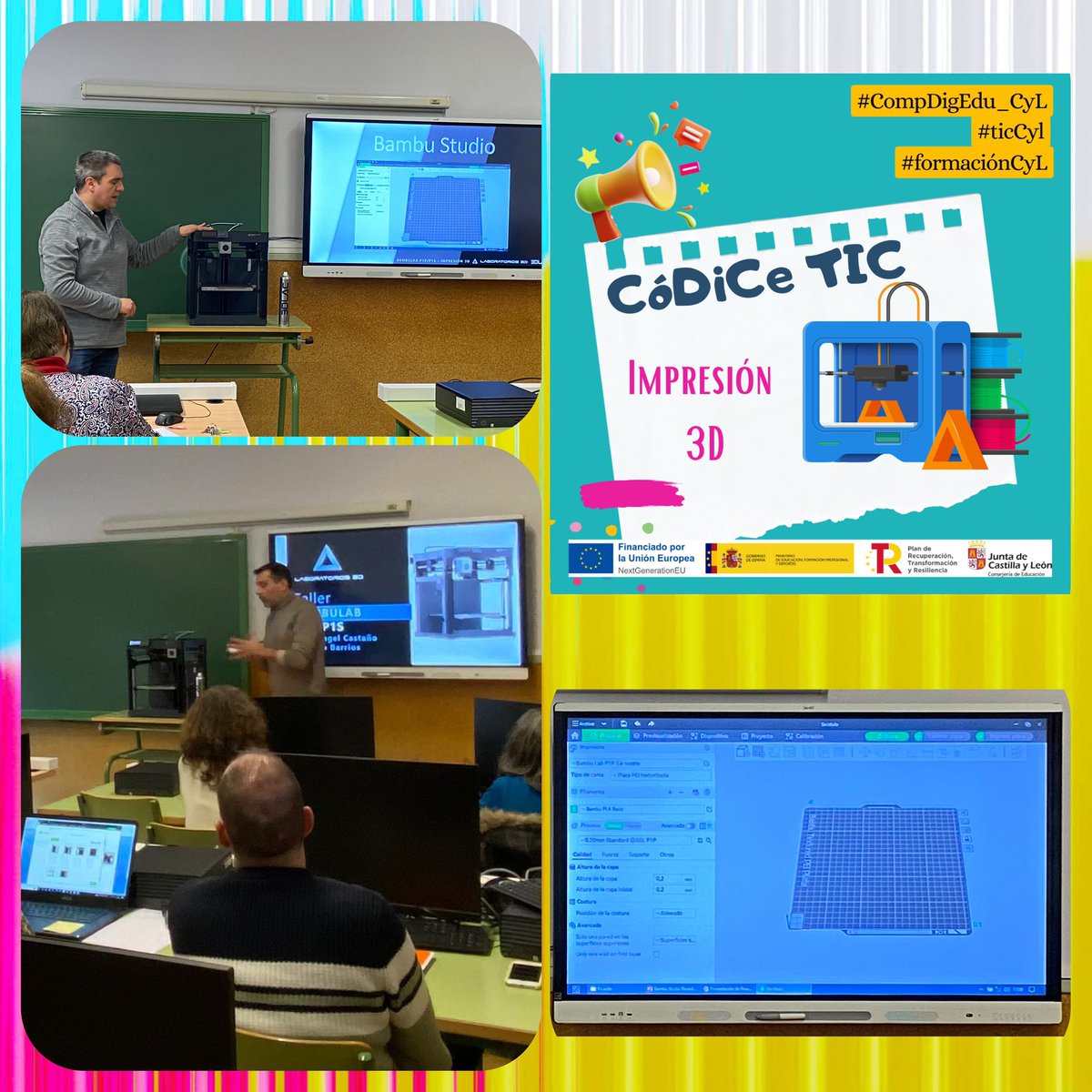 💡Formación Proyecto CóDiCe TIC. Sesión de Impresión 3D, gracias a <a href="/3dlac/">3DLAC</a>, con Jose Ángel Castaño y Ricardo Barrios, en el <a href="/IESLOSVALLES/">IES LOS VALLES</a> 

#CompDigEdu_CyL #ticCyl #formaciónCyL <a href="/educacyl/">Educación JCyL</a> <a href="/cfiebenavente/">cfiebenavente</a>