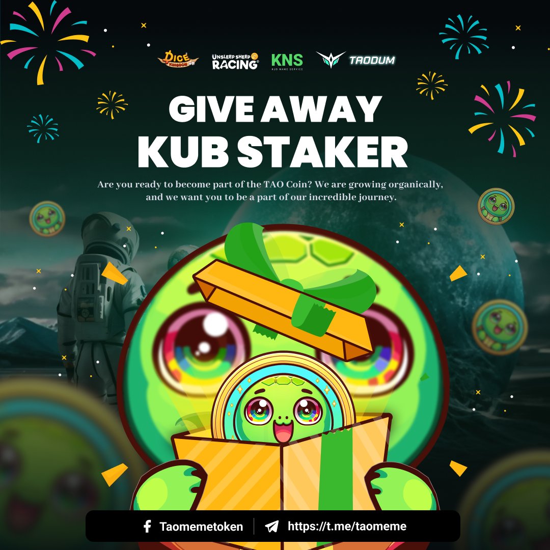 taomemexyz's tweet photo. Coin distribution to KUB Staker has been completed. Get ready to meet Stake Tao soon via Baryon. https://t.co/t1dFJYF1TG