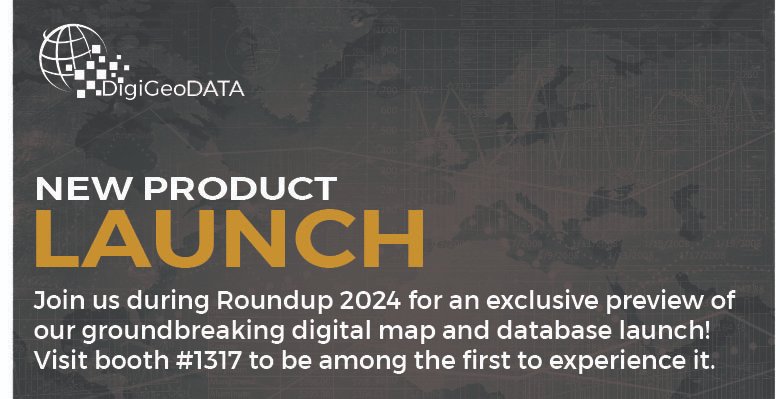 digigeodata's tweet image. Join us at Roundup 2024 for a special preview of our cutting-edge digital map and database launch! Be among the first to witness it by stopping by booth #1317
#roundup_2024 #roundup #digigeodata #online_maps #database