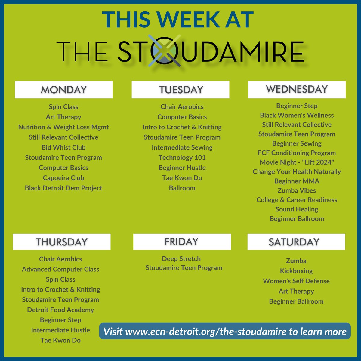 Check us out this week at The Stoudamire! 

#LiveWell #PlayWell #BeWell