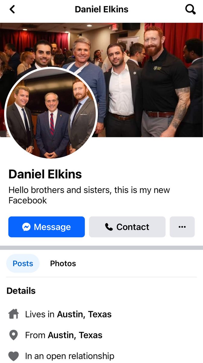 I guess I’m famous enough now that I have to worry about imposters 🤣. The Facebook account pictured is not me and I have reported it.

My one and only account on Facebook is: facebook.com/elkins.daniel