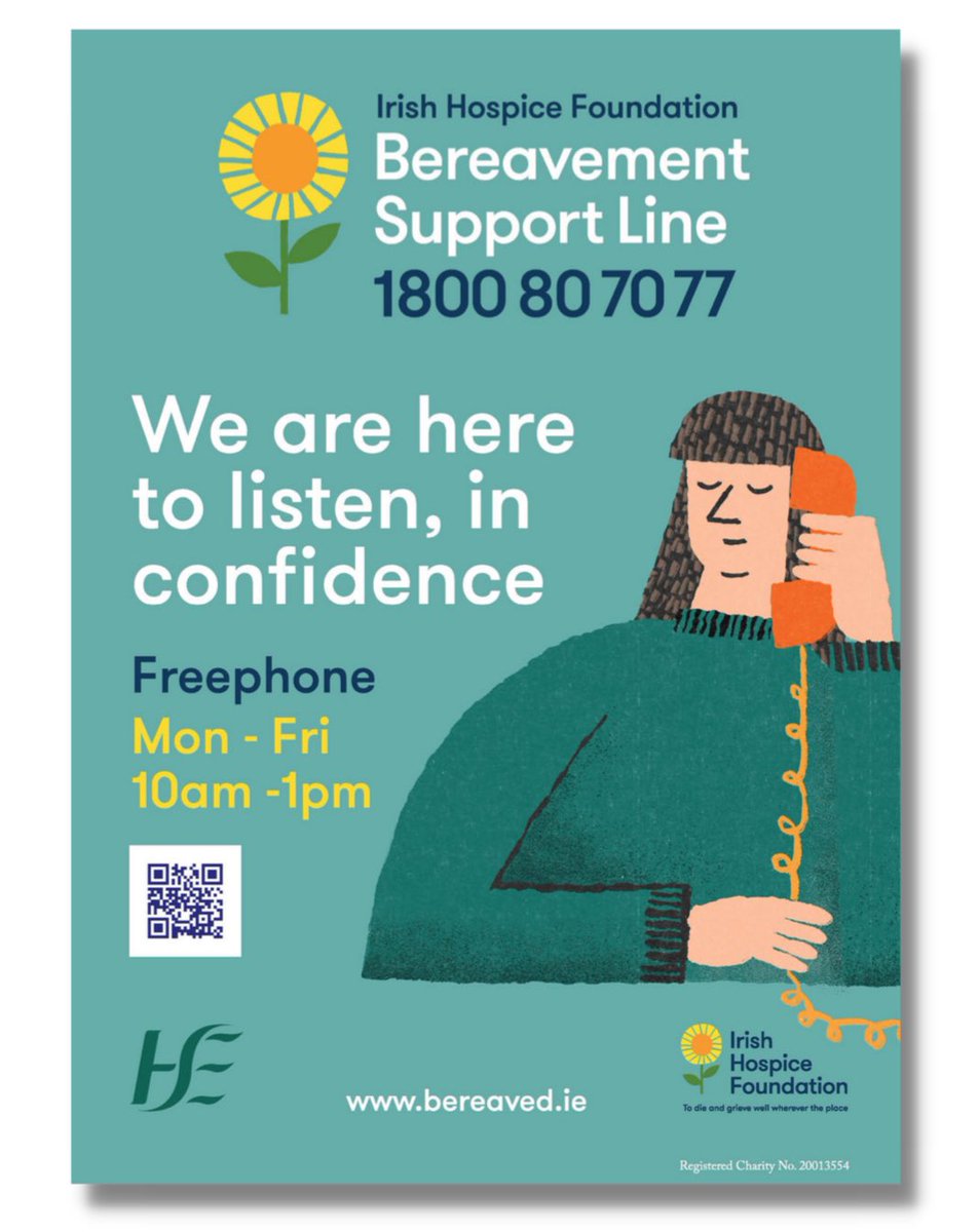 National Grief Awareness Week is 22 - 28 January. Learning more about grief can help someone before and during the grieving process and can also help the people supporting them.
#BeGriefAware #NGAW2024 
@IrishHospice #JasonCorbett