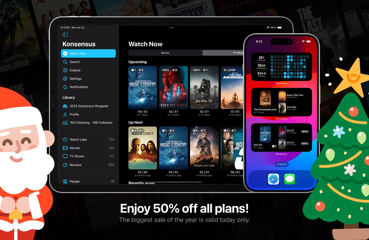 🎅 Enjoy 50% off all plans!
The biggest sale of the year is valid today only.
<a href="/indieappsanta/">Indie App Santa</a>

Download the App: apple.co/3YKFcyY