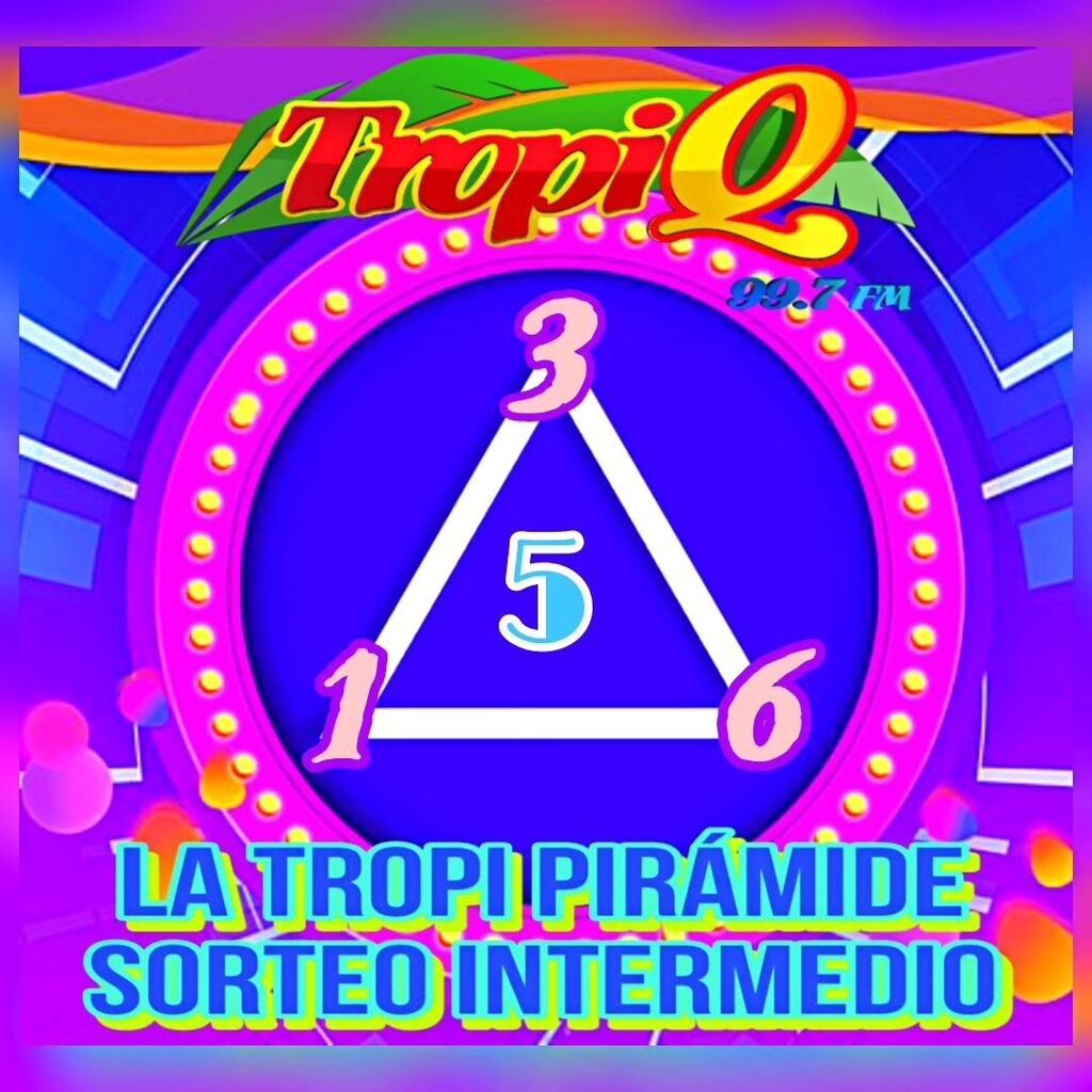 Reposted from @tropiq997 Estas son las decenas de la suerte para el sorteo intermedio de esta semana.
#LaTropiPiramide de @tropiq997 te pone a ganar

#TropiQ997FM #LaQueTePoneAVivir #DePanamaParaElMundo #TropiDjs #LaNumero1EnMusicaLatina #LaMasTropicalDe… instagr.am/p/C2aJt_Zuy2O/