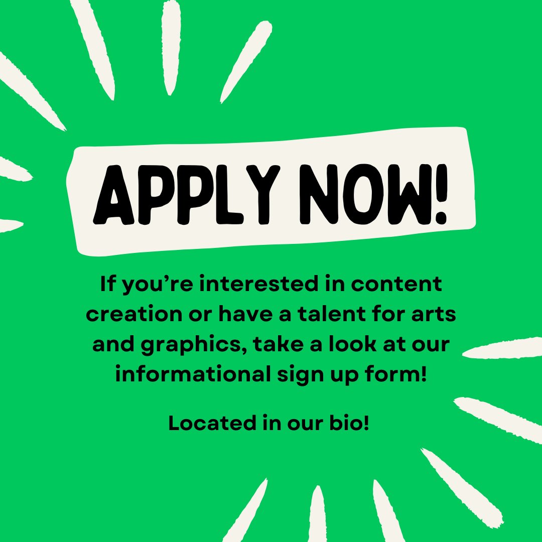 MSU League of Legends club is now accepting applications for any students interested in creating content for the spring semester! More info in the forms! 

Media &amp; Content Team: forms.gle/Dmt4aABPBguSCX…

Art Team: forms.gle/tq9NbDiVuC91yG…