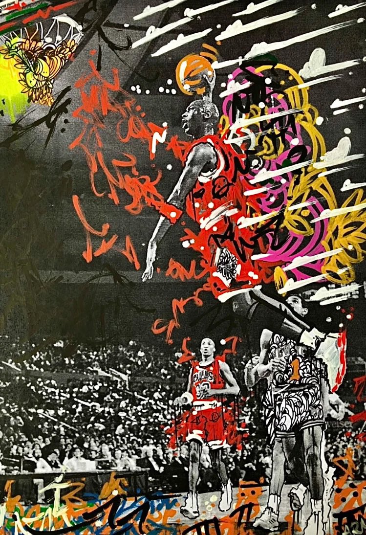 Some people want it to happen, some wish it would happen, others make it happen.- Michael Jordan 🎨✍🏾🖼️ Prints now available follow link ➡️➡️➡️ armofcasso.com/products/mj-23