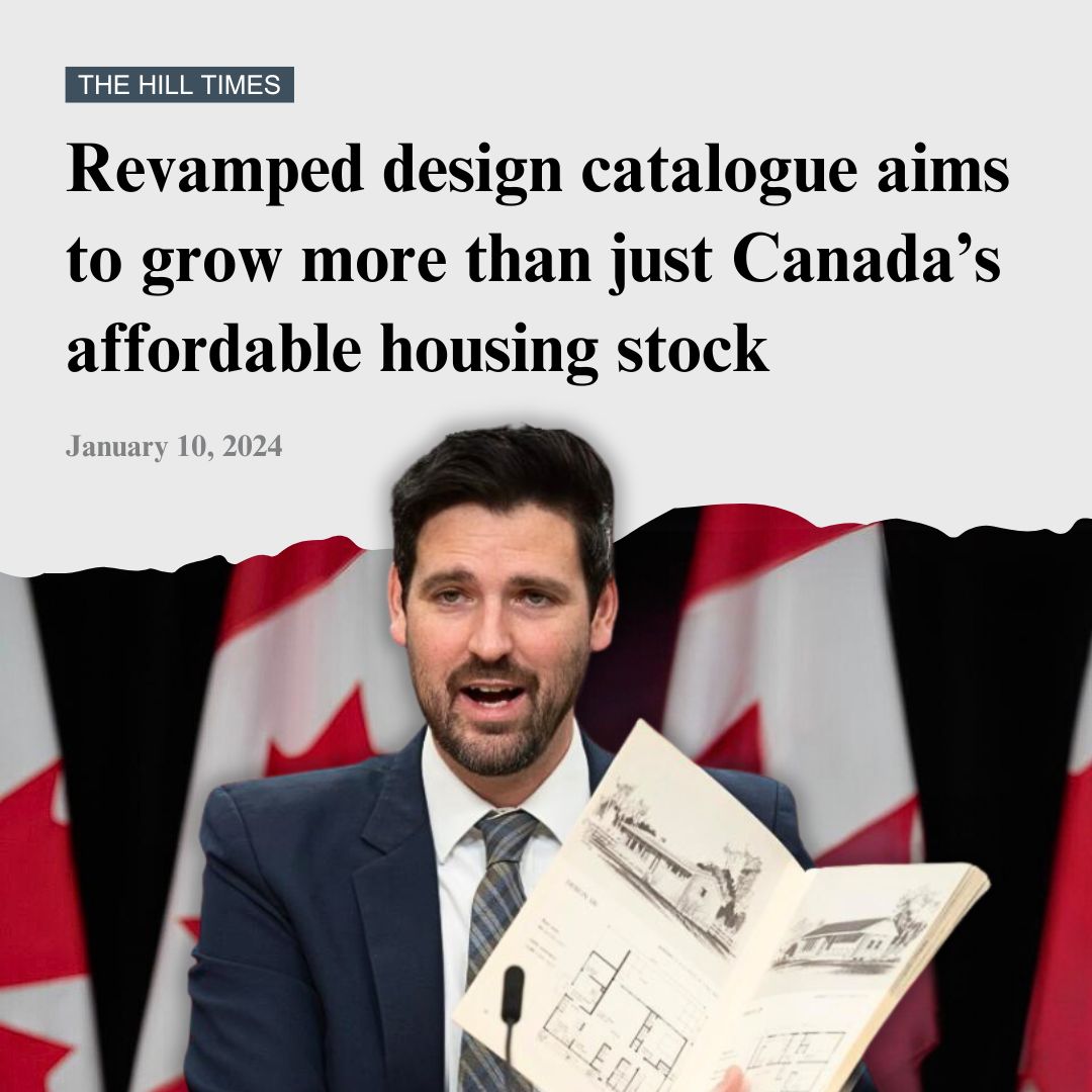 After WW2, and for decades after, Canada created a catalogue of home designs that made it easier to build the homes Canadians needed. Our needs have changed since then, but a good idea is a good idea! This month we're launching consultations on a catalogue for the 21st century.