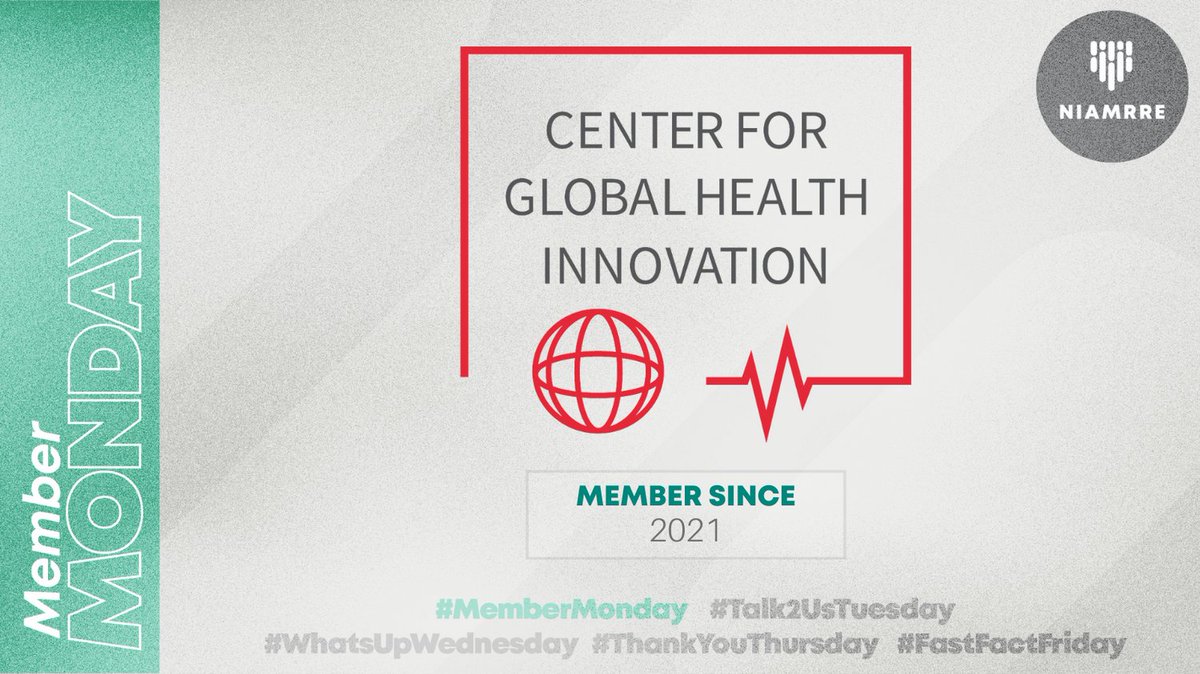 Grateful to have been able to call the Center for Global Health Innovation (CGHI) a member since 2021! #MemberMonday