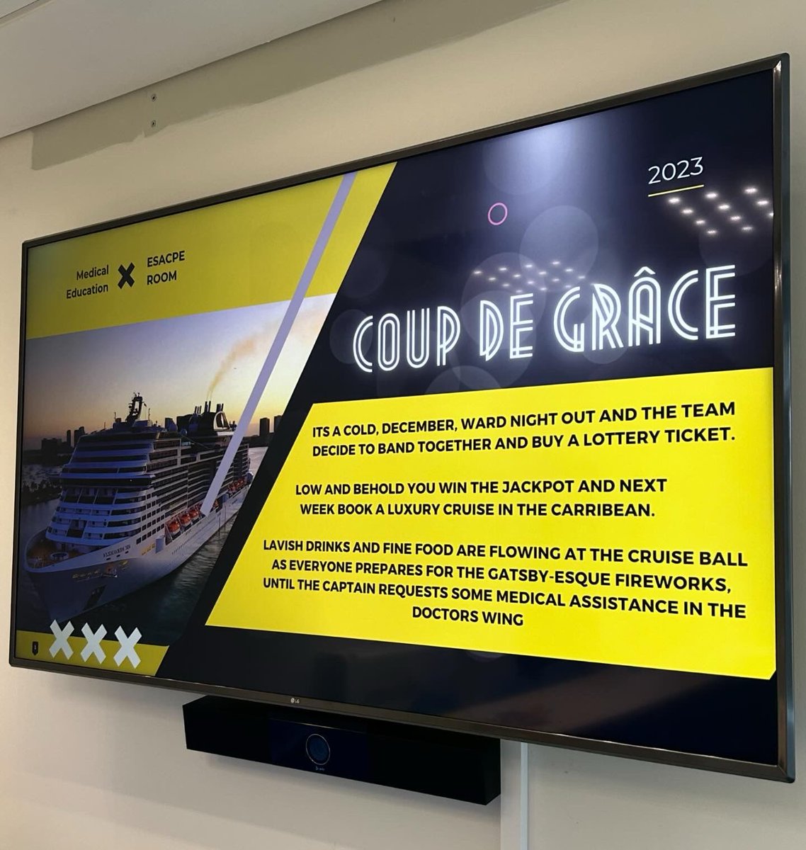 CTMMedEd's tweet photo. At the Princess of Wales Hospital today, our Clinical Teaching Fellows designed a Medical Escape Room for our Y5 JSA students - who knew learning could be so much fun! Don't panic - all students have now escaped, unharmed! 😅 @CardiffMBBChC21 #MedEd #medicaleducation #escaperoom https://t.co/M9Bev8qMnM