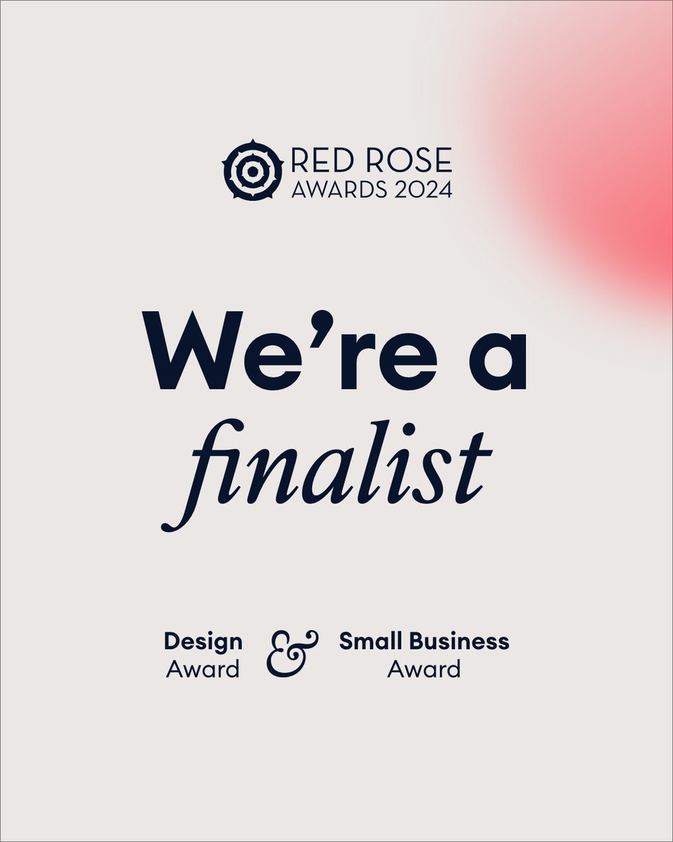 We are thrilled to announce that we have been shortlisted for two of this years <a href="/LBVmagazine/">Lancashire Business View</a> @RedRoseAwards

⭐ Design Award
⭐ Small Business Award

Congratulations to all of the other finalists! Bring on the interviews...