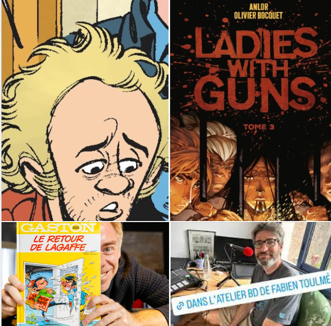 Brucelitleblog's tweet image. Trois interviews dans la même semaine ? Facile, pour nous !
Seront cuisinés #OlivierBocquet, le pistolero des Ladies With Guns, l'humaniste @FabienToulme  et le gaffeur #Delaf !
En ligne, dès ce soir minuit !