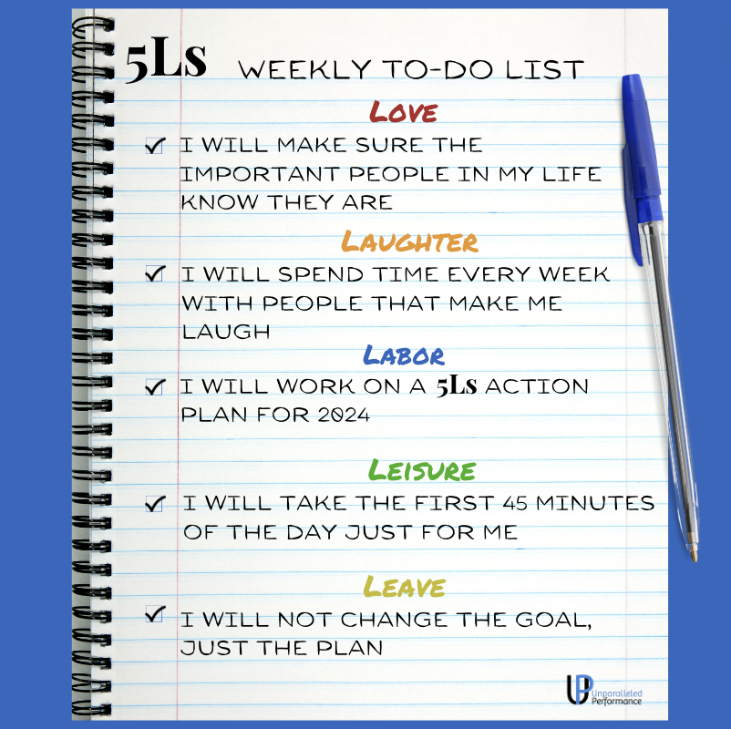UnparalleledPe2's tweet photo. This week’s 5Ls To-Do List, to help you get through your week 

Click the link in our bio to learn more

Invest in your wellbeing - pick up a copy our #1 new release bestselling book: "The 5Ls A Gift of a Balanced Life" https://t.co/Z1JDfncB8R