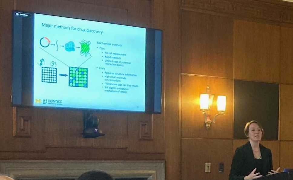 KoutmosLab's tweet photo. Congratulations to Dr. Liz Tidwell for defending her thesis in Biophysics in November!
You can read about it in @IJMS_MDPI: Fluorescent Ligand Equilibrium Displacement: A High-Throughput Method for Identification of FMN Riboswitch-Binding Small Molecules.
https://t.co/tojnaEZKVj https://t.co/TFkMqEqOGF