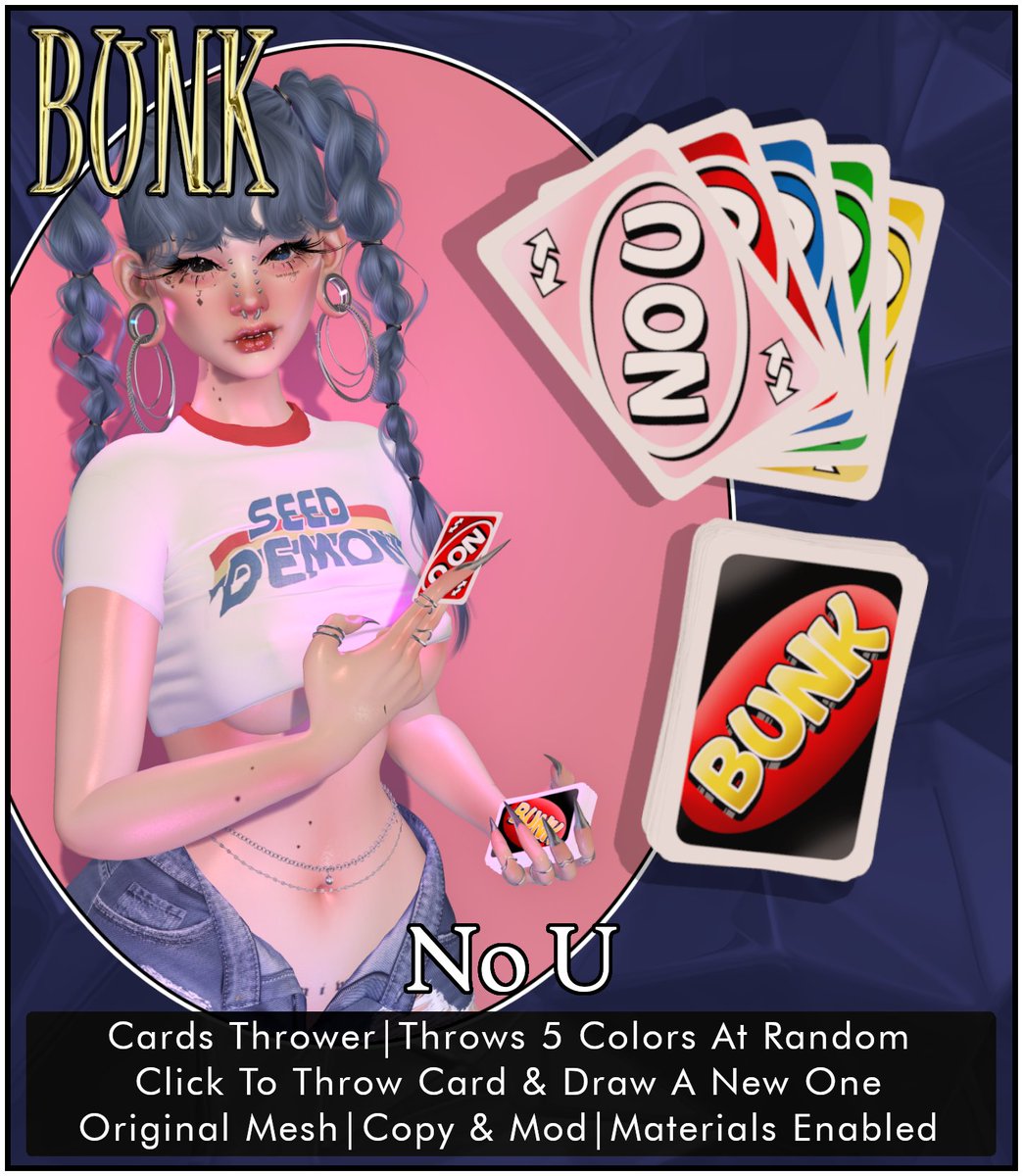 kittiefriedrice's tweet photo. 🚨NEW RELEASE🚨
Coming to The Warehouse Sale 1/23/2024 @ 10pm SLT! The weapon to aid in your victory of all "no u" battles! To win one of two free copies like &amp; repost. Tag a friend in replies and they get one too!

Taxi: https://t.co/Y3Gmma1IQB https://t.co/qt4nT2zc5z