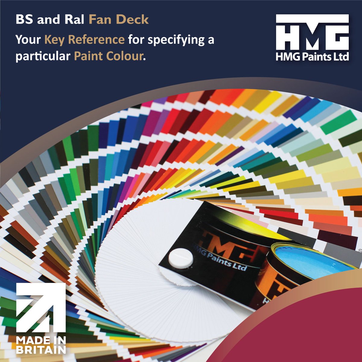 HMGpaints's tweet image. The BS and RAL Fan Deck is perfect for those specifying a particular paint colour to use in home refurbishment.

The discount is available sitewide for the remainder of the month, using code "HMG20" at checkout on shop.hmgpaint.com 👆🛒

#HMGPaint #ColourMatch #FanDeck