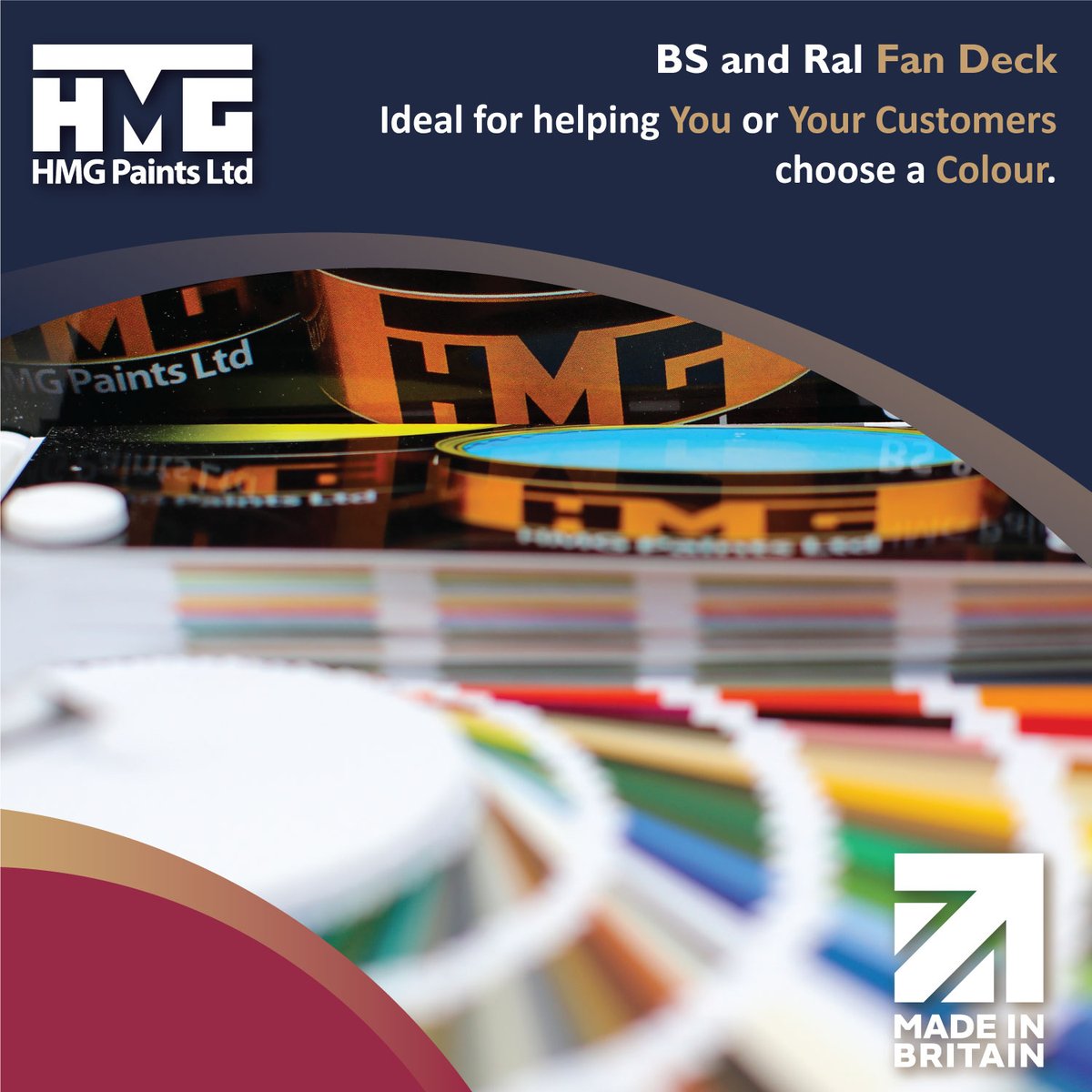 HMGpaints's tweet image. The BS and RAL Fan Deck is perfect for those specifying a particular paint colour to use in home refurbishment.

The discount is available sitewide for the remainder of the month, using code "HMG20" at checkout on shop.hmgpaint.com 👆🛒

#HMGPaint #ColourMatch #FanDeck