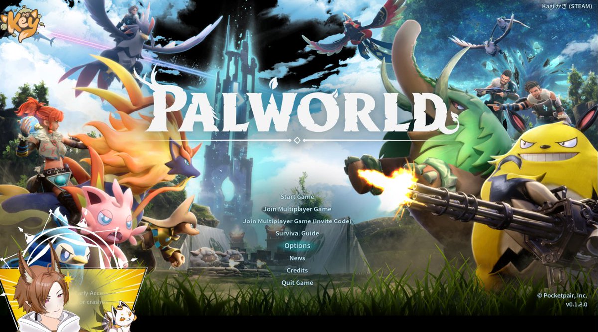 kagi_eth's tweet photo. 🔴BE MY PAL! EP.1 <PALWORLD>【Kagi - Web3 Vtuber】 
I am LIVE now! Streaming only on Twitch!
(Youtube not working) 

See you there! 👇
https://t.co/ZEJlWL9eb0

*----------*
#Vtuber #Web3  #NFT #Key #Kagi #Anata #AnataNFT 
#Palworld @Palworld_EN https://t.co/6DDSsfJfFq