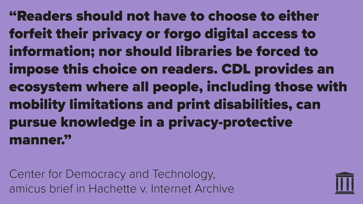 The lawsuit against our library is about YOUR right to access information privately and without surveillance #democracy #privacy eff.org/document/hache…