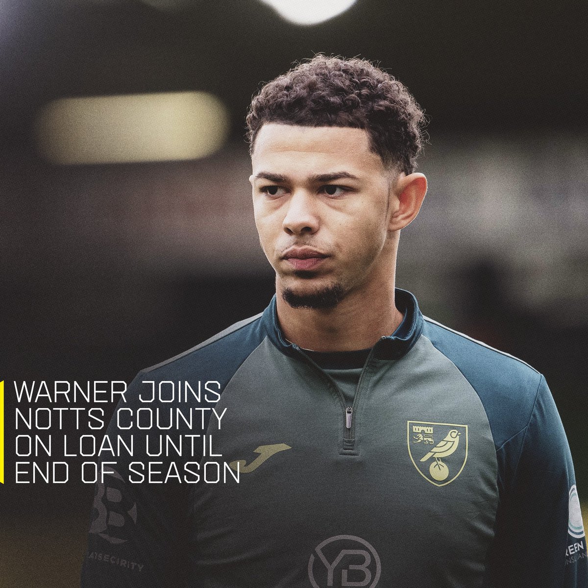 NorwichCityFC's tweet photo. Defender Jaden Warner has joined Notts County on loan until the end of the season 🤝

Best of luck with the move, @Jadenwarner50 💪