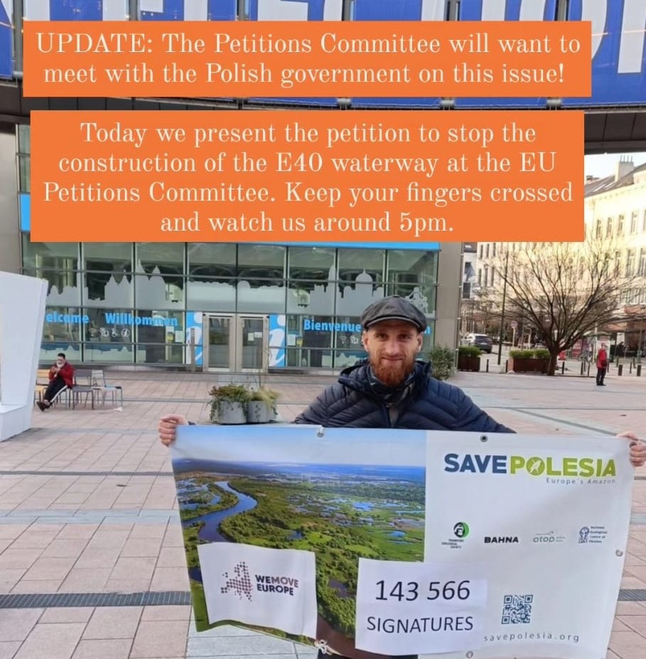 OTOP_tweets's tweet photo. To jest dobry dzień! 🐦⬛⚖️💚 Nasza petycja pozostaje otwarta! 🌊💦🌊
#Polesie. #savepolesia #PETI #PE #westopE40 #vistula
@savePolesia @FZS_Frankfurt @RatujmyRzeki @BirdLifeEurope @wemoveEU https://t.co/IJb3nejVTk