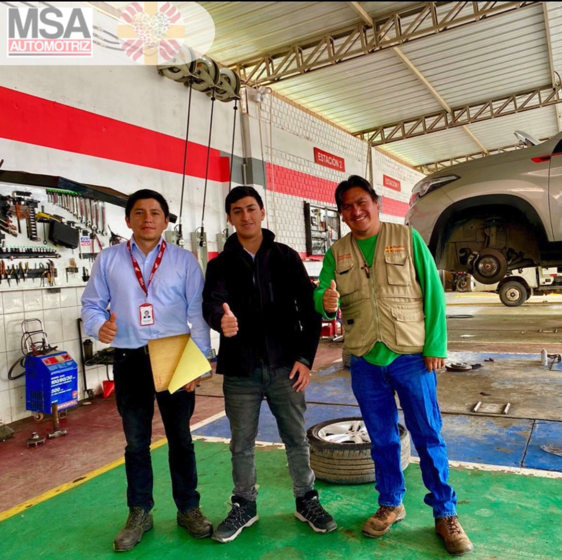 bacajamarca's tweet photo. Nuestro Aliado estratégico @msaautomotrizperu nos brinda servicio de mantenimiento gratuito para nuestras unidades, de esta manera garantiza que nos movilicemos seguros hacia es rescate de alimentos. Recomendamos este servicio ya que es excelente. GRACIAS @msaautomotrizperu https://t.co/wmm9a5eGyz