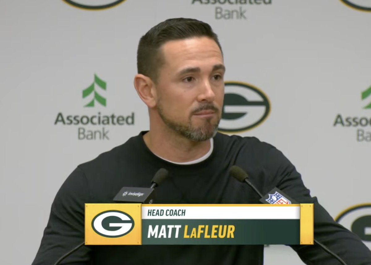 cheeseheadtv's tweet photo. Paraphrased end of szn press conference highlights in one post so you don't have to search:   

-  V Proud of the team. 

- Disappointed but fired up for the future. 

- Doesn't wanna talk about specifics/future of staff yet. Will meet with them today and take his time to evaluate. 

- Dodged all Q's on Barry but spoke glowingly of Tom Clements for a few minutes. Really REALLY wants him back.

- Told those coming back in April (players) that the expectations now change (They're contenders again and the players will be held to a higher standard. No more young excuse. Must come back better than they left and ready to compete).

- Said he was joking about praying anytime Anders goes out, didn't think it would blow up/spun/taken seriously like that. He talked to Anders and told him he was joking about praying when a kick is out of his control, not Anders ability. 

- Med staff working with Christian on hamstring issues.
 
- High praise for J Love.

- Said everything's on the table with Bakhtiari. Praised him. 

- made fun of wilde for bringing up rodgers