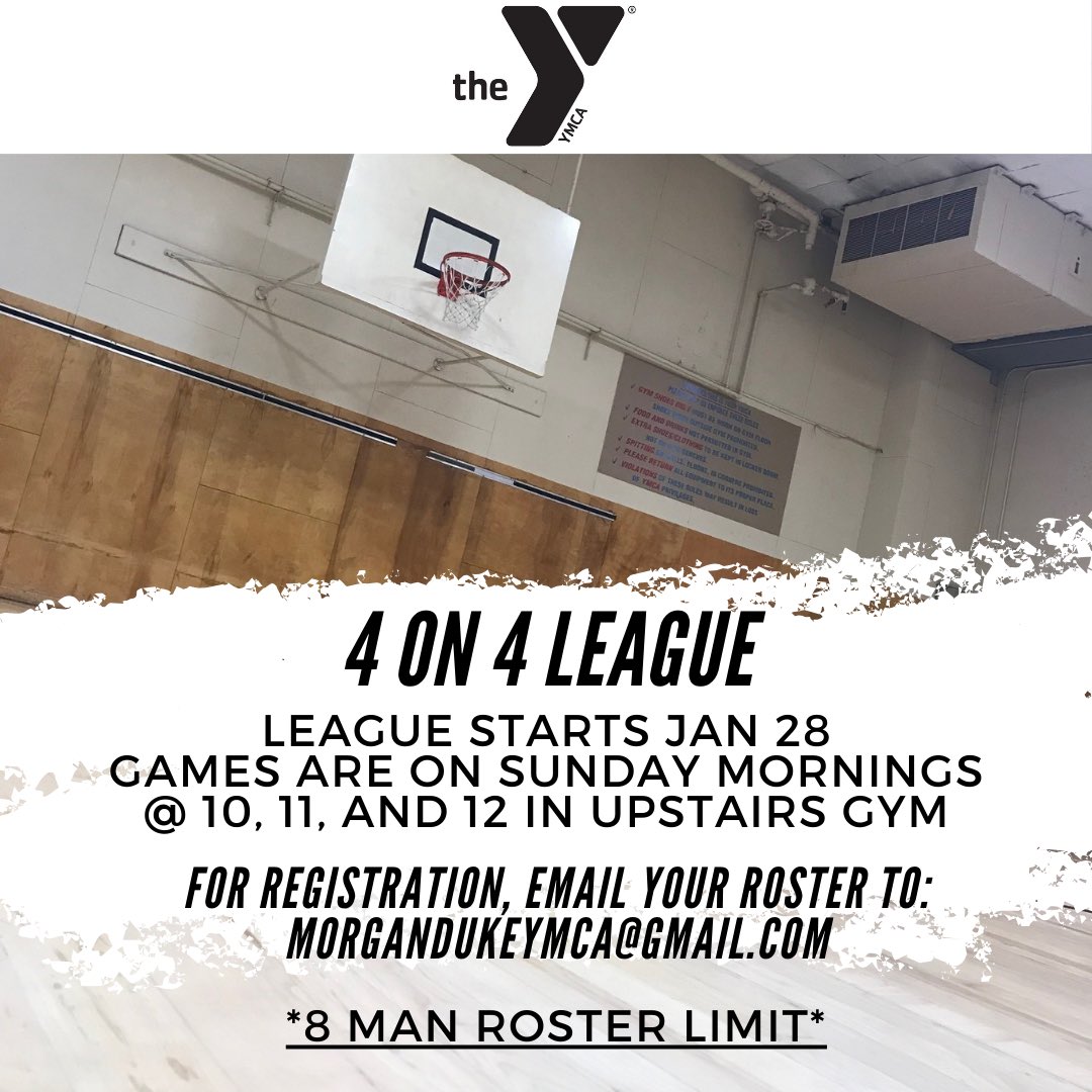 Deadline to register is this Friday, Jan 26. League begins Jan 28. $200 per team. Contact Clearfield YMCA with any questions about the league.