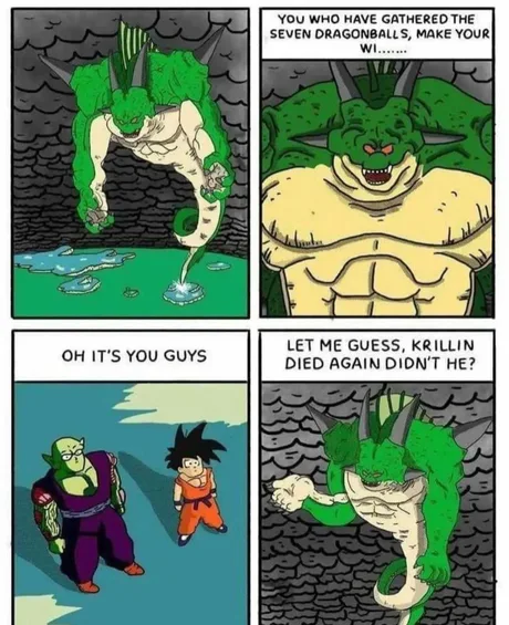 casscantrell1's tweet photo. Not again. Damn it Krillin! https://t.co/GESUyu0C6H