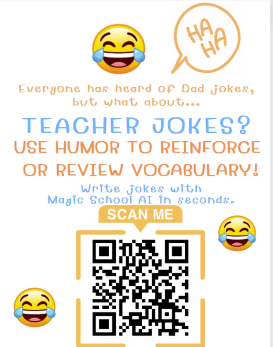 amyeich_TRT's tweet photo. Encouraging @ManorHS757 teachers to use humor to reinforce vocab and skills with @magicschoolai Teacher Joke feature.
@PortsVASchools
@jennthomas75
#psptrt https://t.co/6ihQrd7ylv
