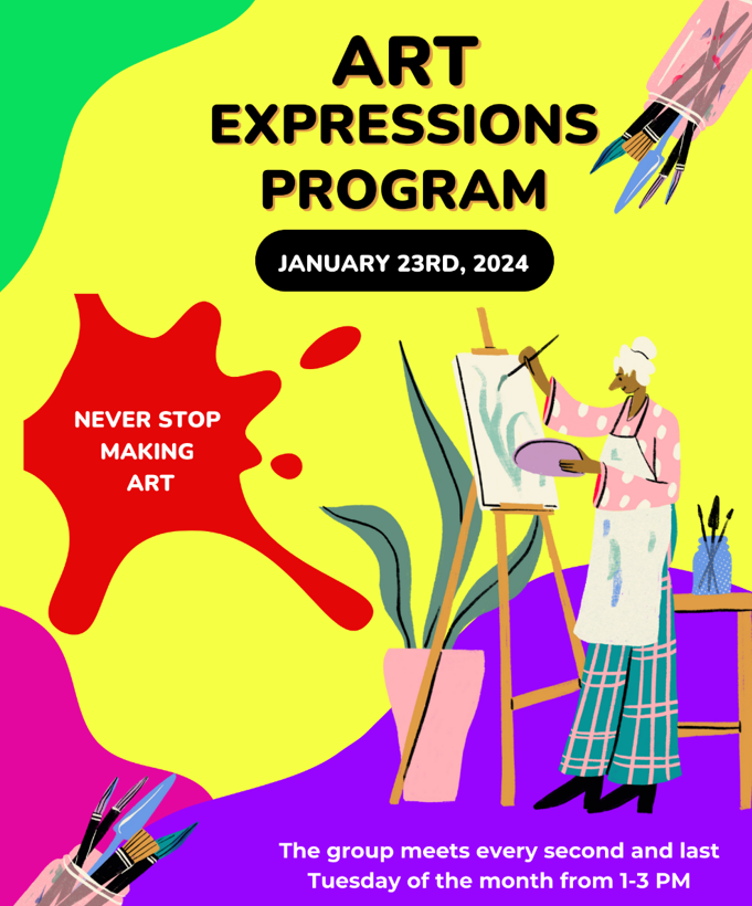 MadisonCSHelps's tweet image. Attention all Madison clients! Our 2024 Art Expressions Program starting Jan 23rd.  Join us every second and last Tuesday of the month from 1-3 pm.
#madisoncommunityservices #2024 #artexpression #toronto #canada #nonprofit #nonprofitorganization #mentalhealth #mentalhealthmatters