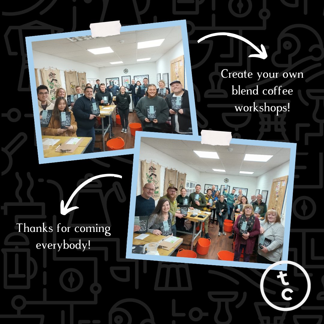 twochimpscoffee's tweet photo. We are kicking off the week with some photos from our weekend coffee courses. Enjoy sipping on your custom blends everyone! ββ€οΈ
#lovecoffee #coffeeschool #learnaboutcoffee #twochimpscoffee #carbonneutral #specialitycoffeeroastery #oakham #ecofriendlycoffee #ecofriendlybrands https://t.co/p4FMmBFzmc
