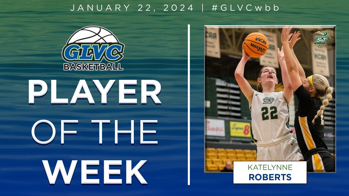 ⛹️‍♀️ #GLVCwbb WEEKLY AWARD

Katelynne Roberts | F | <a href="/minersports/">Missouri S&T Miners</a> 

🔗 GLVCsports.com/POTWwbb