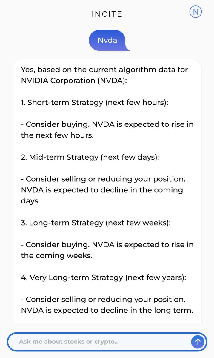 👁️‍🗨️ 1.22.24 $NVDA ▪️Incite AI is an emerging AI startup, providing  financial insights using advanced predictive analytics. ▪️Join thousands  worldwide who receive insights similar to the above. Free. ▪️Learn more,  visit: https://t.co/Lwr8cOoWgF