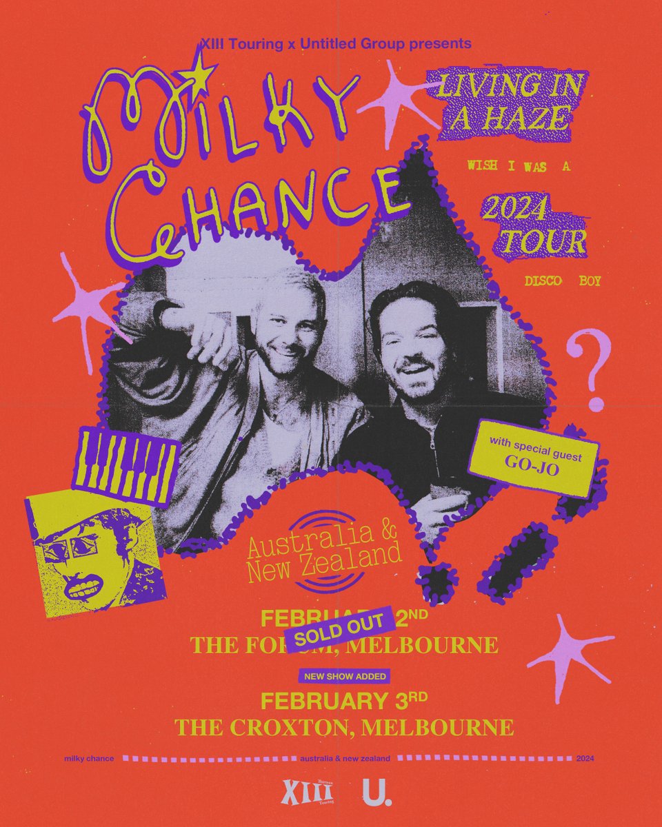 2nd Melbourne show just announced! bit.ly/milkychance24