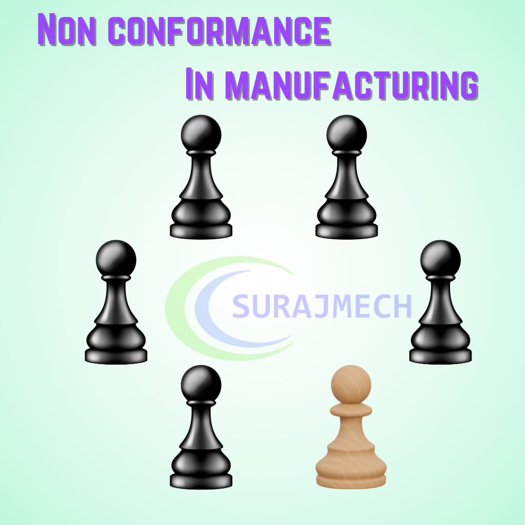 🔸Non Conformance in Manufacturing🔸

Non-conformance in manufacturing refers to the occurrence of deviations, defects, or failures that do not meet specified quality standards or requirements. 

#ISO #quality #qms #qcengineer #qaengineer #manufacturing 

surajmech.com/2022/01/non-co…