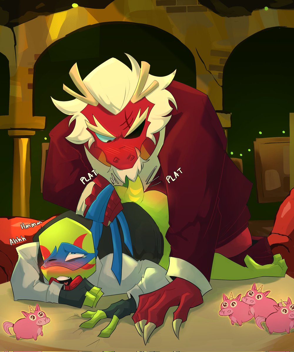 TW // Dubcon !
Don't you want an extra tip, baby blue? 💙x🐉
Commission for <a href="/AWSticky/">🔞Sticky🔞</a> 

#TCEST filter