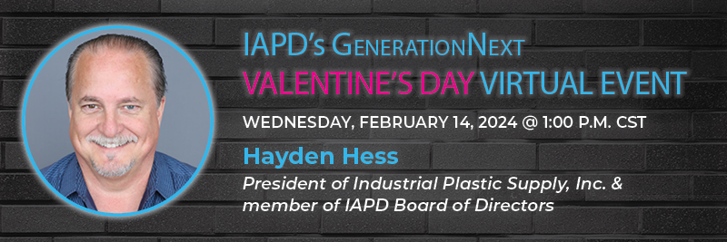 IAPD1956's tweet photo. Join IAPDโs GenerationNext program for an afternoon of networking with industry speaker Hayden Hess. Take part in the conversation as Hayden shares valuable insights into his career in the #PerformancePlastics industry and involvement with IAPD. https://t.co/KfhCXIgZoR https://t.co/DGC78yCyja