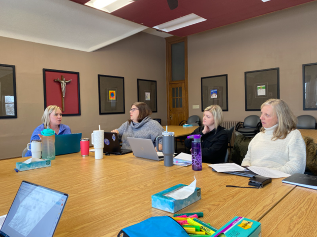 A group of #HPCDSB System Leaders and Special Education Resource Teachers from the secondary and elementary panels met on Friday to discuss streamlining plans and processes for successful transitions to secondary school.