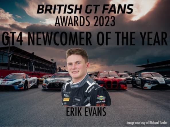 Thank you to all the fans who voted! I am deeply honored that you guys voted me GT4 Newcomer of the year!

#erikevans #erikevansracing #monsterenergy