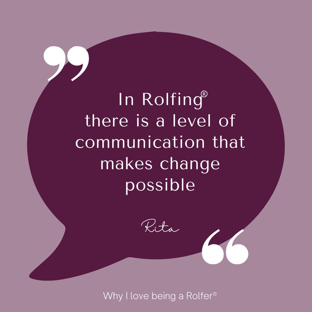 Why I love being a Rolfer - Rita

#rolfing #rolfer #structuralintegration #myofascialrelease #fascia #selfcare
#holisticapproach #sustainablehealth #RolfMovement #movement #BodyAwareness #expressyourself