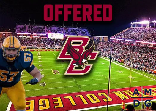 Wconroy57's tweet photo. Thank you @CoachThurin for granting me another huge opportunity to play CFB. @BCFootball @64AMDG @WildcatRecruit https://t.co/d8a2p87RIM