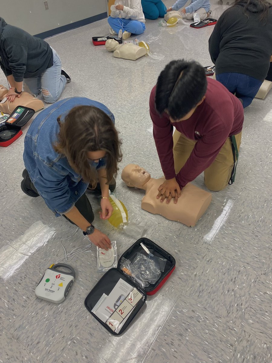 EastLeeCountyHS's tweet photo. Medical Academy students are hands-on with CPR training, practicing on dummies for upcoming competitions! 🤲🩹 Their dedication to life-saving skills shines bright. #MedicalEducation #CPRCompetition https://t.co/Nq6jisdCuB