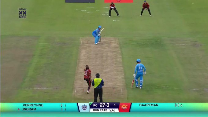 On a chilly Gqeberha evening, the Sunrisers Eastern Cape bowlers brought the heat.🔥 📹 Credits: Twitter/SA20_League